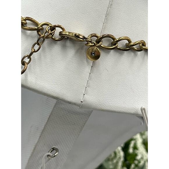 J. Crew Multi Shaped Large Rhinestone Wheels Bling Statement Necklace - Picture 14 of 16